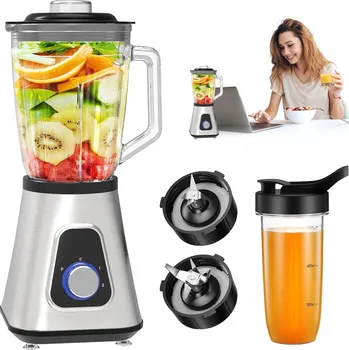 BLENDER KALICHOVÝ 1300W S 1,5L SKLENĚNOU NÁDOBOU A HRNÍČKEM 600ML