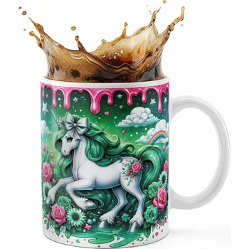 KERAMICKÝ HRNEK 330ML S POTISKEM - JEDNOROŽEC