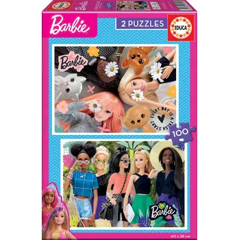 Puzzle Educa Puzzle 200 dílků Educa Puzzle 2 x 100 dílků Barbie