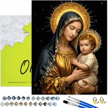 MALOVÁNÍ PODLE ČÍSEL Náboženství Obrázky k Malování Podle Čísel s Rámem Oh Art