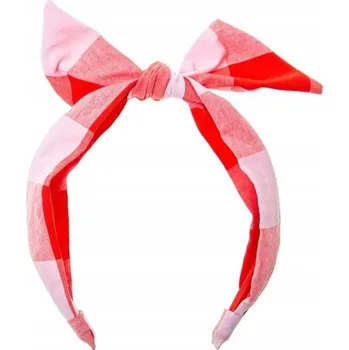 Čelenka Rockahula Kids Check Red Tie čelenka pro dívky