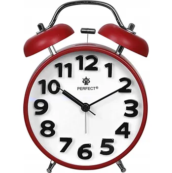 Budík Budík Perfect červený, 11 cm