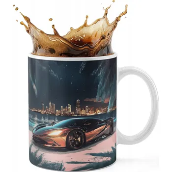 KERAMICKÝ HRNEK 330ML S POTISKEM - AUTA SUPER AUTA PLÁŽ MĚSTO NOC
