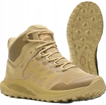 Pánská treková obuv Merrell NOVA 3 TACTICAL MID Waterproof Taktická Trailová Obuv Coyote 42