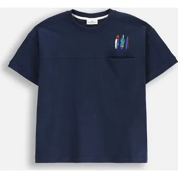 Pánské tričko Tričko Coccodrillo tmavomodrá barva, HOLIDAY SPLASH BOY JUNIOR WC5143203HBJ 59X, vel. 134