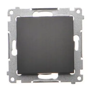 vypínač Jednopólový vypínač zapuštěný spínací Kontakt Simon černý DP1.01/49