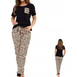 Cornette dámské pyžamo bavlna 730/440 Panther 3 černé, velikost XXL