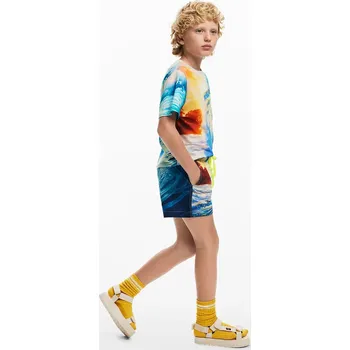 Chlapecké kraťasy Dětské plavkové šortky Desigual modrá barva, 25SBMW02 55X, vel. 134-152