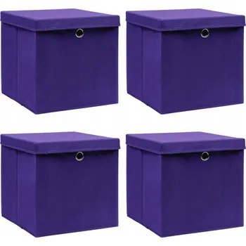 Úložný box Úložné boxy 32x32x32 cm fialové