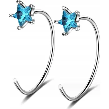 Náušnice Stříbrné náušnice 925 s křišťály Swarovski Hvězdičky 10 mm