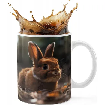 KERAMICKÝ HRNEK 330ML S POTISKEM - ZVÍŘATA KRÁLÍK