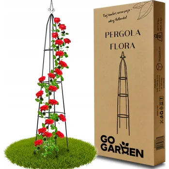 Obraz Kovová pergola GoGarden, popínavá konstrukce 200 cm