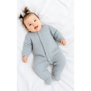 Kojenecká kombinéza Baby Service Prošívaná kombinéza z dutého vlákna šedá Vel. 56