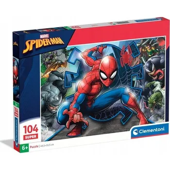 Puzzle Clementoni 104 dílků Puzzle Supercolor Spider-Man 104