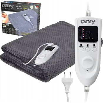 Elektrická deka Camry CR 7416 100x150 cm 60 W šedá