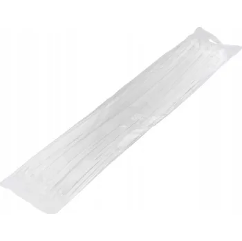 Organizace kabelů NYLONOVÉ UPÍNACÍ PÁSKY STAHOVACÍ PÁSKY 4,8X450MM 100 KS BÍLÉ