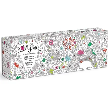 Puzzle Vybarvovací panoramatické puzzle I Love My Hair 1000 dílků