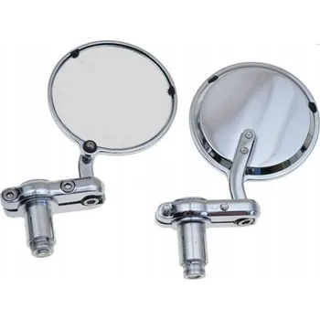 Zrcátko pro motocykl KULATÁ ZRCÁTKA DO ŘÍDÍTEK CHROMOVANÁ VETERÁN (818)