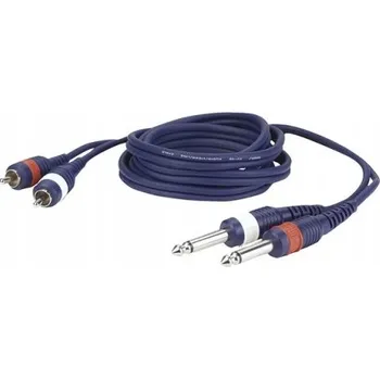 Audio kabel RCA kabel - 6,3 mm jack DAP Audio FL 233 3 m