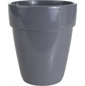 Květináč Květináč keramický 13 cm šedý