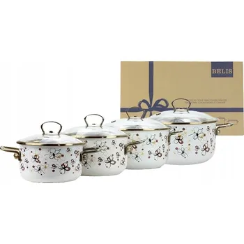 Sada nádobí Sada hrnců Belis smaltovaná, 4 el.