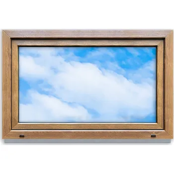 Okno Lorac PVC Okno Světlé Dřevo Pravé 1100x700 mm