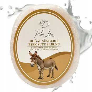 Mýdlo MÝDLO HOUBIČKA Oslí Mléko 2 v 1 150 g turecké mýdlo 'Rose Life'