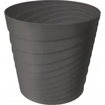 Květináč Květináč plast šedý Verdenia 18 cm x 18 x 16,8 cm