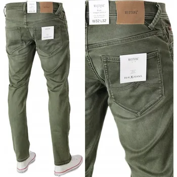 Pánské džíny MUSTANG OREGON SLIM K DŽÍNY S ÚZKÝMI NOHAVICEMI "Olive"_ W32 L32
