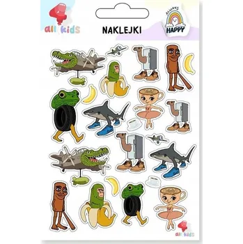 Obraz SAMOLEPKY BRAIN ROT S BALERINKOU A CAPPUCCINOU PRO DĚTI