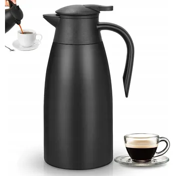 Termoska TERMOSKA DŽBÁN NA KÁVA A ČAJ, STOLNÍ, KONFERENČNÍ, ČERNÁ, 2L