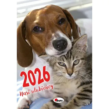 Kalendář KALENDÁŘ 2026 NAŠI OBLÍBENCI A3 VELKÝ KALENDÁŘ SE SPIRÁLOU