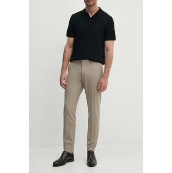 Dámské kalhoty Vlněné kalhoty Michael Kors MK0SP01026 béžová 02X, vel. 54