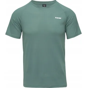 Pánské tričko PÁNSKÉ TRIČKO S KRÁTKÝM RUKÁVEM HI-TEC MAKKIO ZELENÉ VELIKOST S