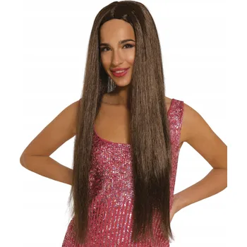 Paruka Guirca paruka dlouhé vlasy tmavě hnědá