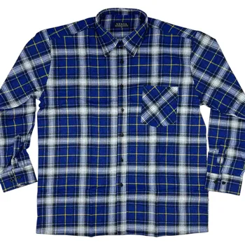 Pánská košile Pánská flanelová košile DAN Barva: Modrá, Velikost: 49