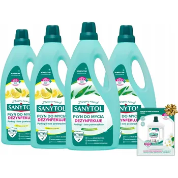 Univerzální čisticí prostředek Sanytol Univerzální čisticí a dezinfekční prostředek na podlahy Mix 1l x4 +