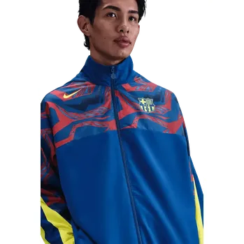 Pánská casual bunda Pánská tkaná bunda Nike FC Barcelona 25/26 Starting 5 modrá