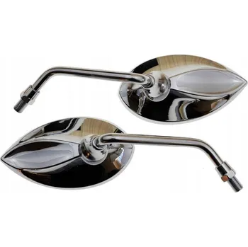 Zrcátko pro motocykl UNIVERZÁLNÍ CHROMOVANÁ ZRCÁTKA M10 10MM CHOPPER (9528)