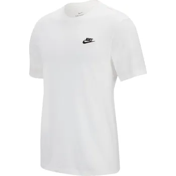 Pánské tričko Pánské volnočasové tričko s krátkým rukávem Nike NSW CLUB TEE bílé AR4997-101 - M-T | UK 14 | US 15