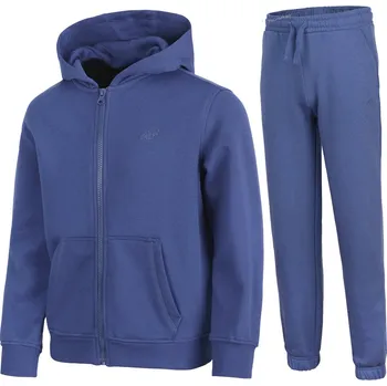 Chlapecká mikina 4F ZATEPLENÁ CHLAPECKÁ TEPLÁKOVKA ROZEPÍNACÍ MIKINA KALHOTY / vel 158