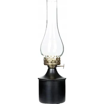 Svícen SVÍCEN NA ČAJOVOU SVÍČKU PETROLEJOVÁ LAMPA DŘEVĚNÁ DEKORACE OZDOBA DO DOMU LOFT