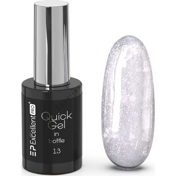 Přípravek na nehty Excellent PRO Quick Gel v lahvičce 11g 013 ODSTÍN RŮŽOVÉ S TŘPYTKAMI