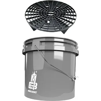 Magic Bucket Grey - detailingový kbelík 13 l s mřížkou