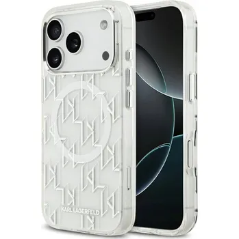 Pouzdro na mobilní telefon Zadní Kryt Karl Lagerfeld pro Apple iPhone 17 Pro, bílý