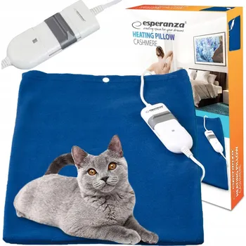 Polštář Elektrický polštář Esperanza Cashmere modrý s regulací teploty