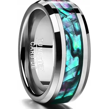 Prsten Wolframový Prsten TH - 4995 - Stříbrná/67mm KP-4995