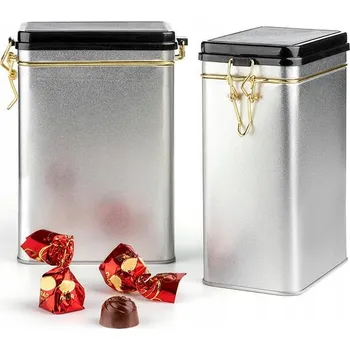 Dóza na potraviny Hermetická dóza obdélníková HERMETICA na kávu, čaj, bylinky 500g