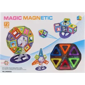 ostatní stavebnice Magnetická stavebnice pro děti 72 ks