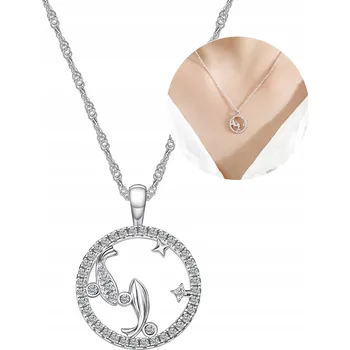 Náhrdelník Stříbrný dámský náhrdelník stříbro znamení zvěrokruhu Ryby stříbro o ryzosti 925